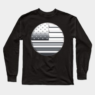 Chrome USA Flag Long Sleeve T-Shirt